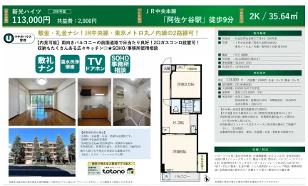 新光ハイツ 206号 0