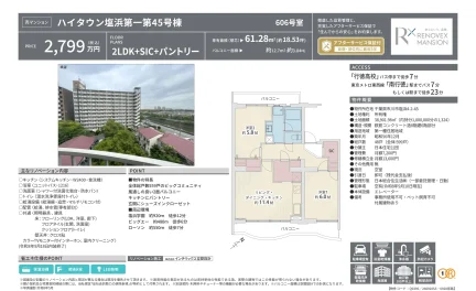 ハイタウン塩浜第一第45号棟 606号室 0