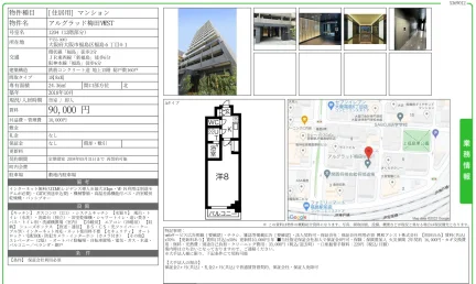 アルグラッド梅田 VEST 号室名 1204号 0