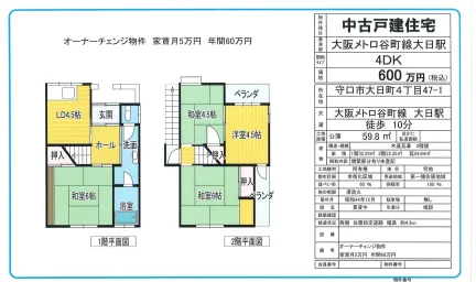 Classic 4-Bedroom House in Dainichihigashimachi 0
