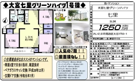 大宮七里グリーンハイツ 225号 0