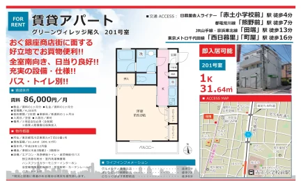 グリーンヴィレッジ尾久 201号 0