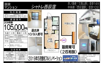 シャトレ西荻窪 209号 0