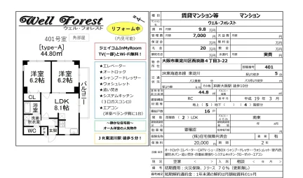 ウェル・フォレスト 401号 0