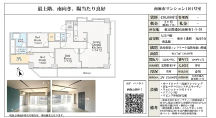 南麻布マンション 1101号 0
