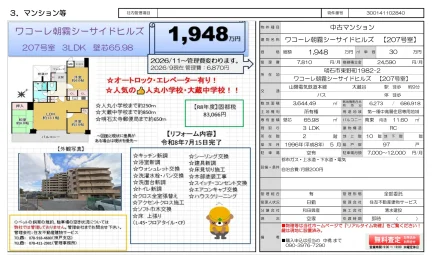 3-Bedroom Condo in Higashinocho 0