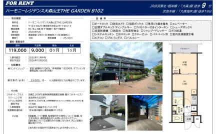 ハーモニーレジデンス大森山王THE GARDEN 0