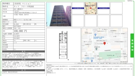 ネット フローラ阿波座 202号 0