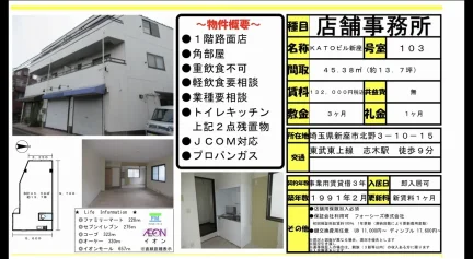 KATOビル新座 103号 0