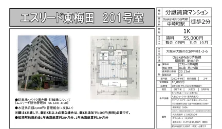 エスリード東梅田 201号室 0