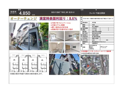Classic 8-Bedroom Property Near Station in Shimoshinjo 0