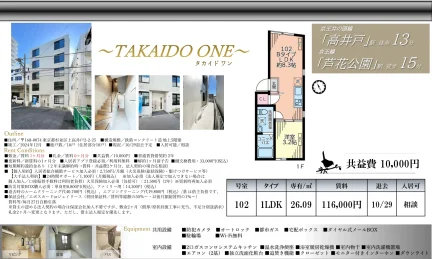 タカイドワン 102号 0