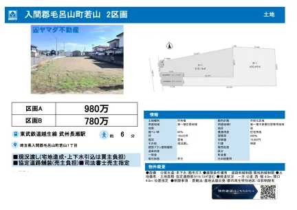 入間郡毛呂山町若山 2区画 0