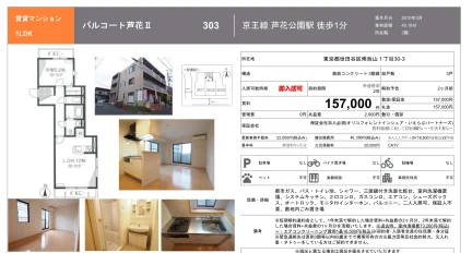 パルコート芦花Ⅱ 303号 0