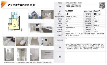 アクセス大森西 201号 0