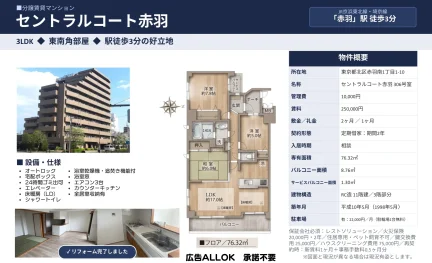 セントラルコート赤羽 306号 0