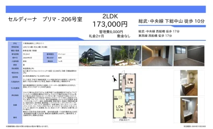 セルディーナ プリマ 206号 0