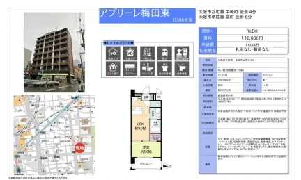 アプリーレ梅田東 0706号 0