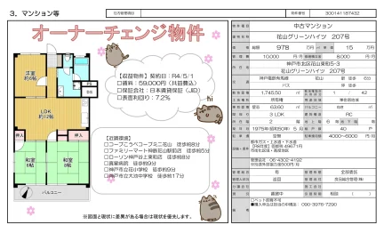Well-Kept 3-Bedroom Condo Near Station in Hanayamahigashimachi 0