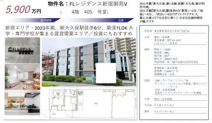 ＦＬレジデンス新宿御苑Ｖ 0