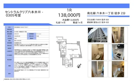セントラルクリブ六本木III 0305号 0