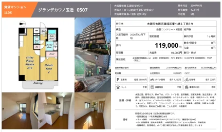 グランデカワノ玉造 0507 0