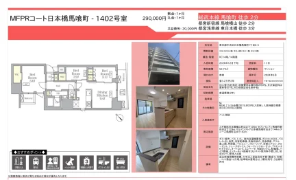 MFPRコート日本橋馬喰町 1402号 0