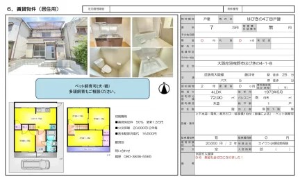 大阪府羽曳野市はびきの４丁目１－８ 貸家 0