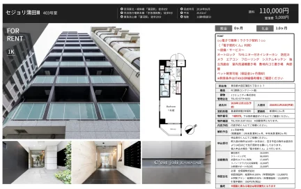セジョリ蒲田Ⅱ 403号 0