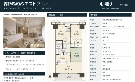 森都OSAKAウエストヴィル 0