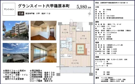 3-Bedroom Condo in Shinohara hommachi 0