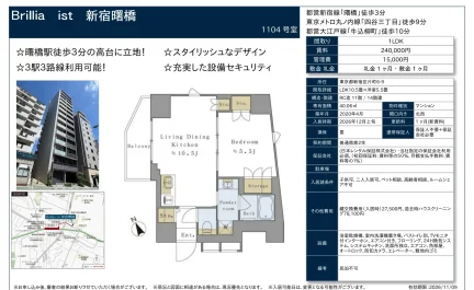 Brillia ist 新宿曙橋 1104号 0
