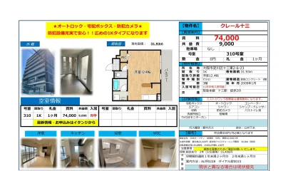 クレール十三 310号 0