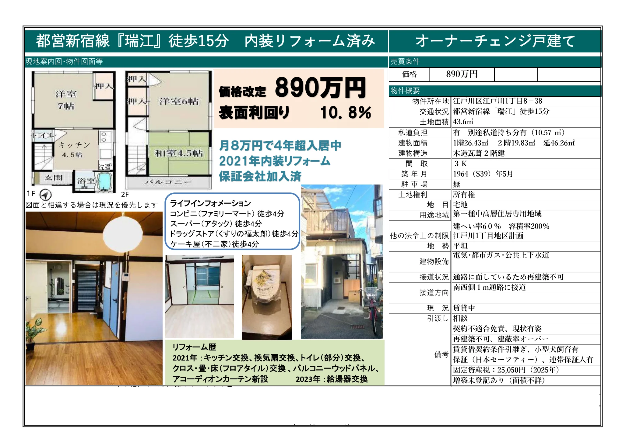 Vintage 3-Bedroom House in Edogawa(sonota) 10