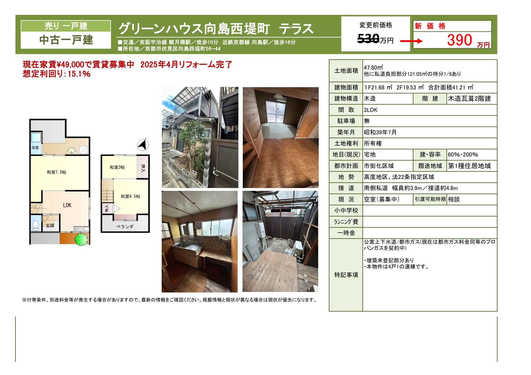 Vintage 3-Bedroom House in Mukaijima shimogotanda 4