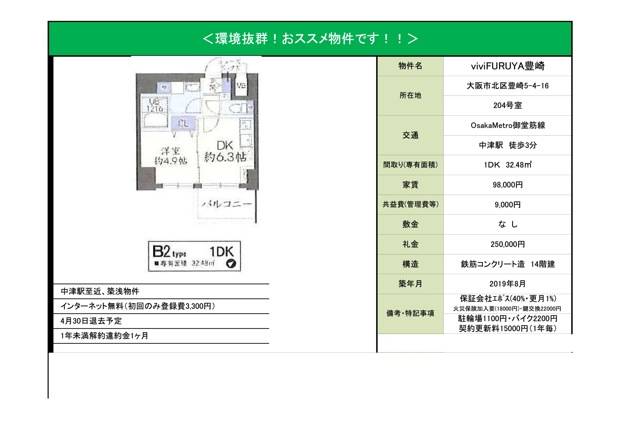 viviFURUYA 豊崎 204号 0