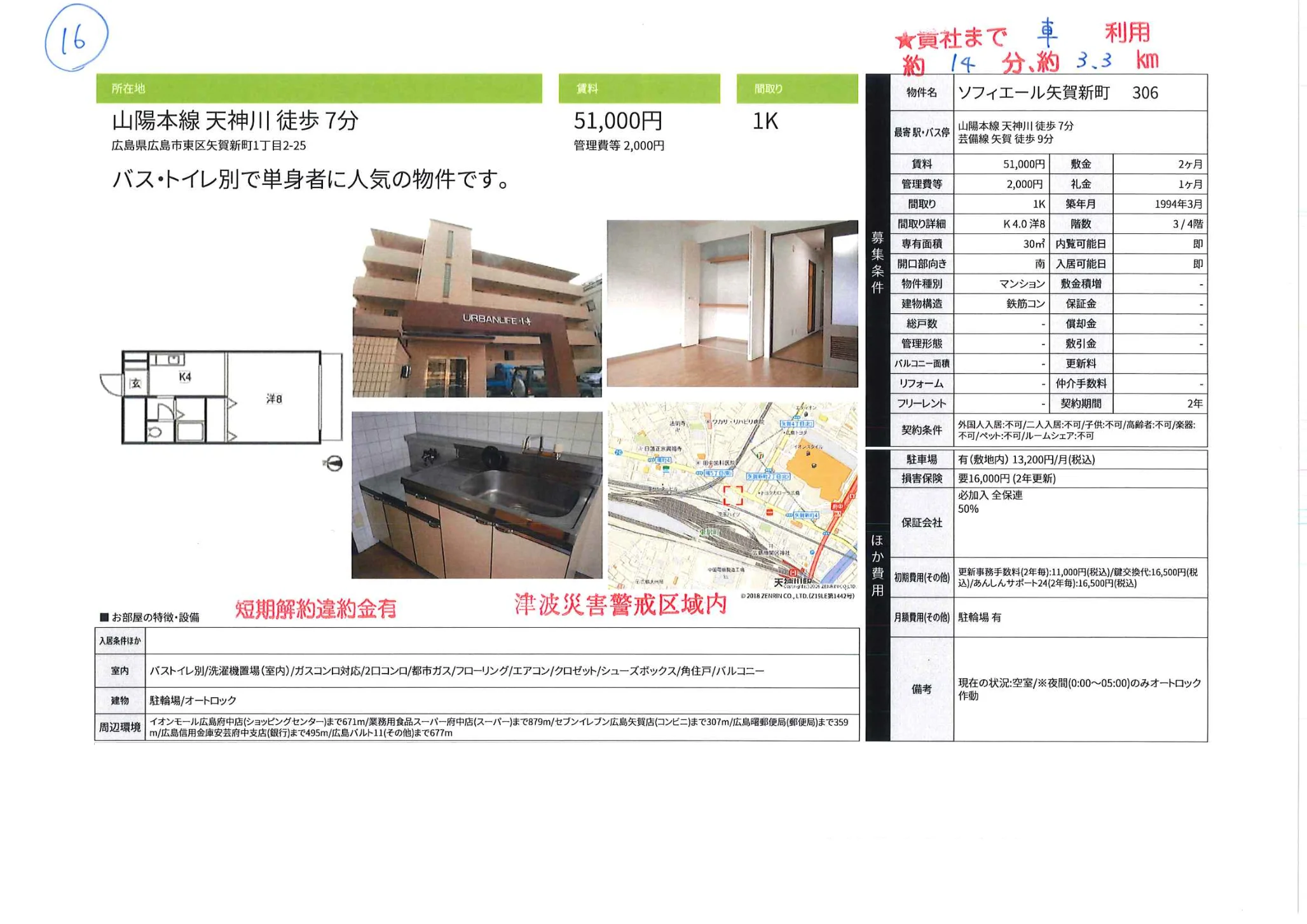 ソフィエール矢賀新町 306 0
