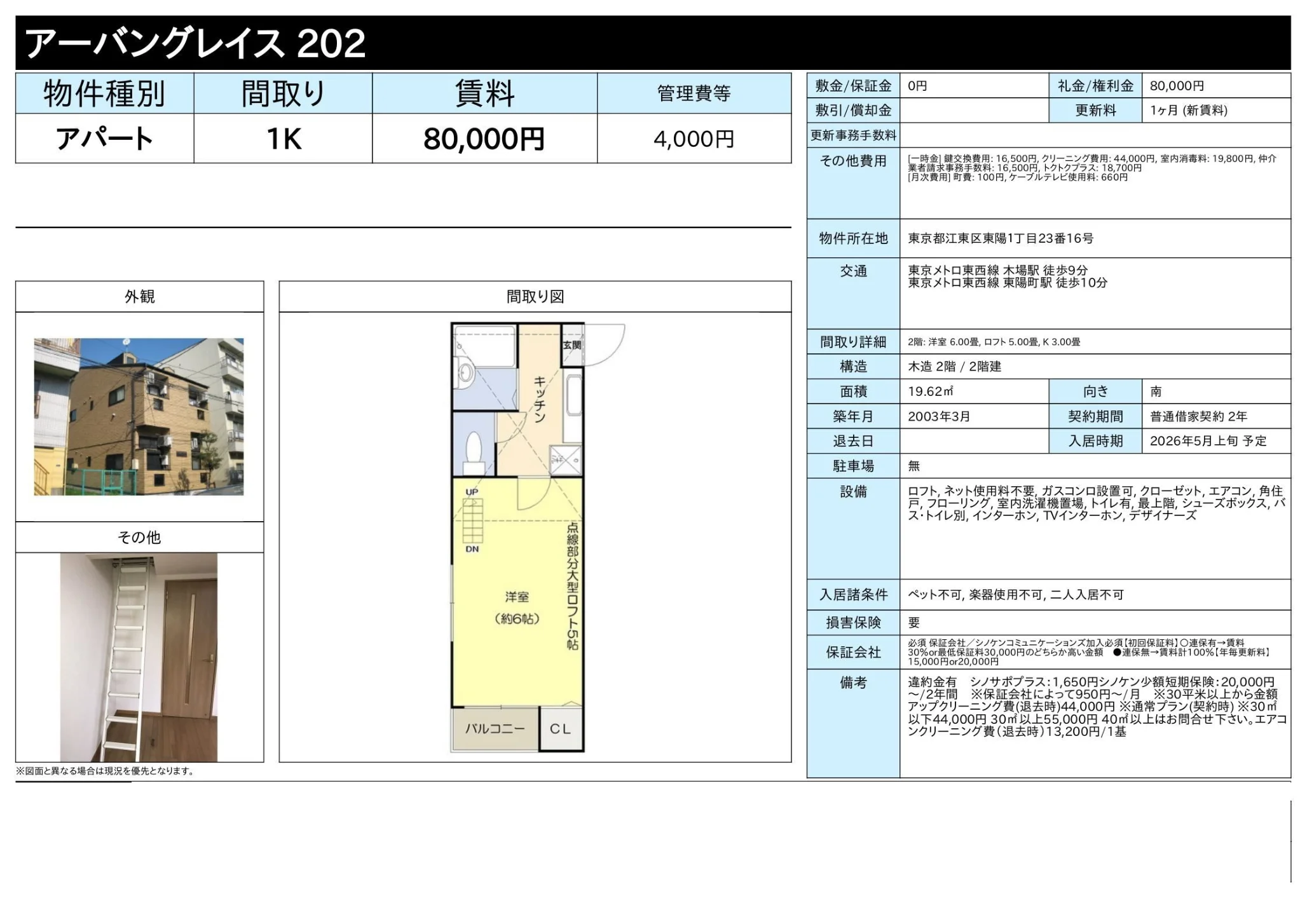 アーバングレイス 202 202号 0