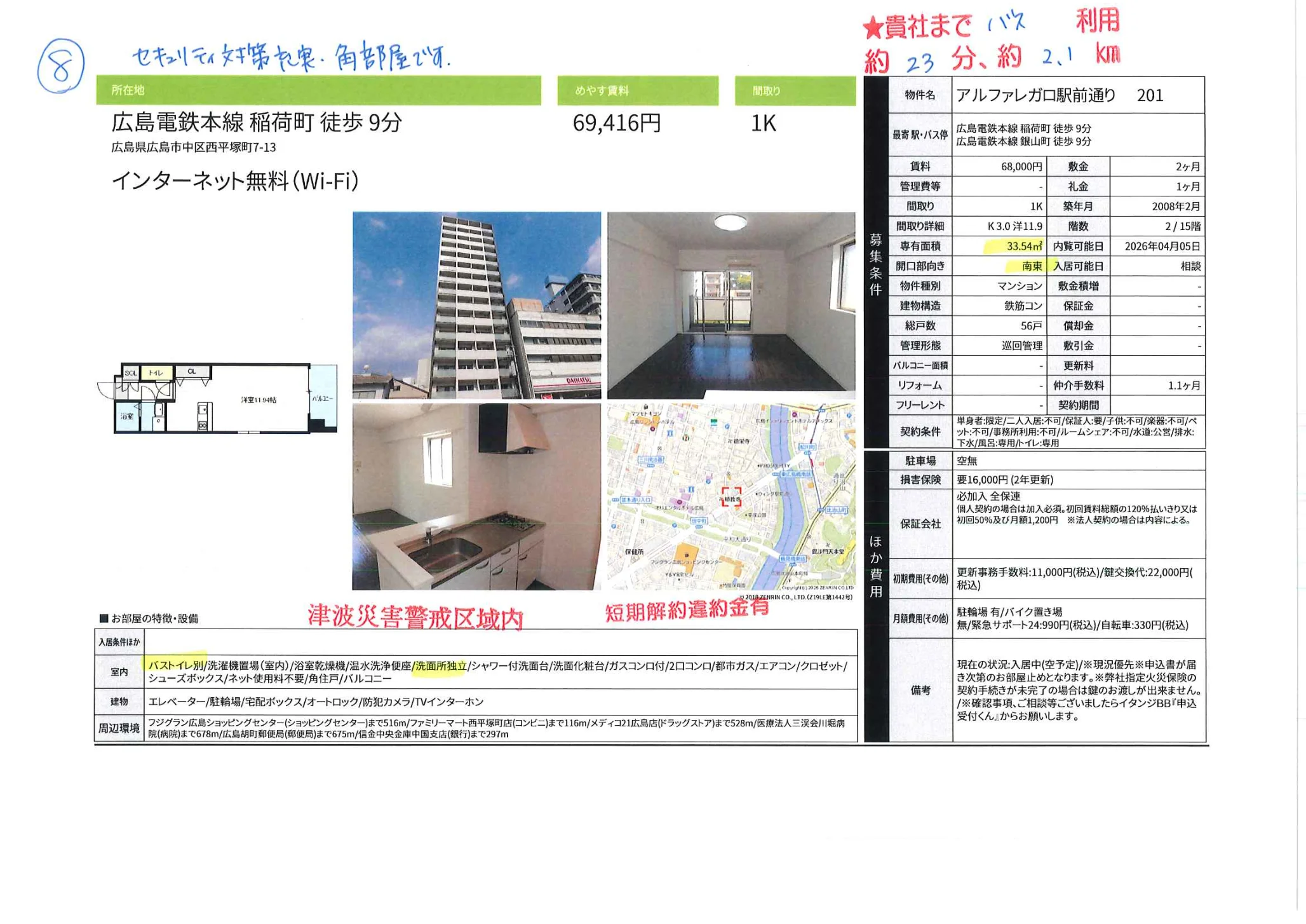 アルファレガロ駅前通り201 201号 0