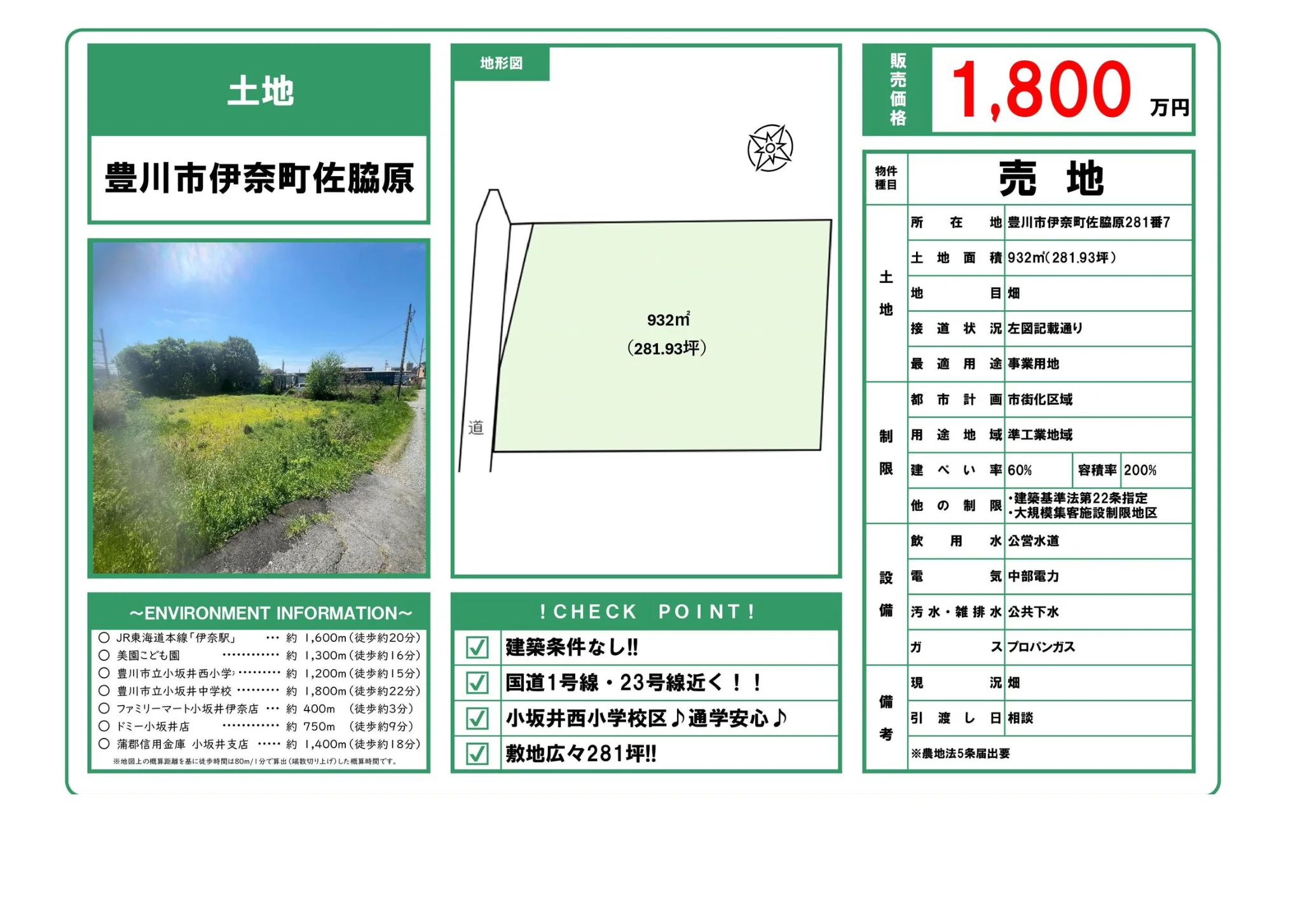 Land in Inacho 1