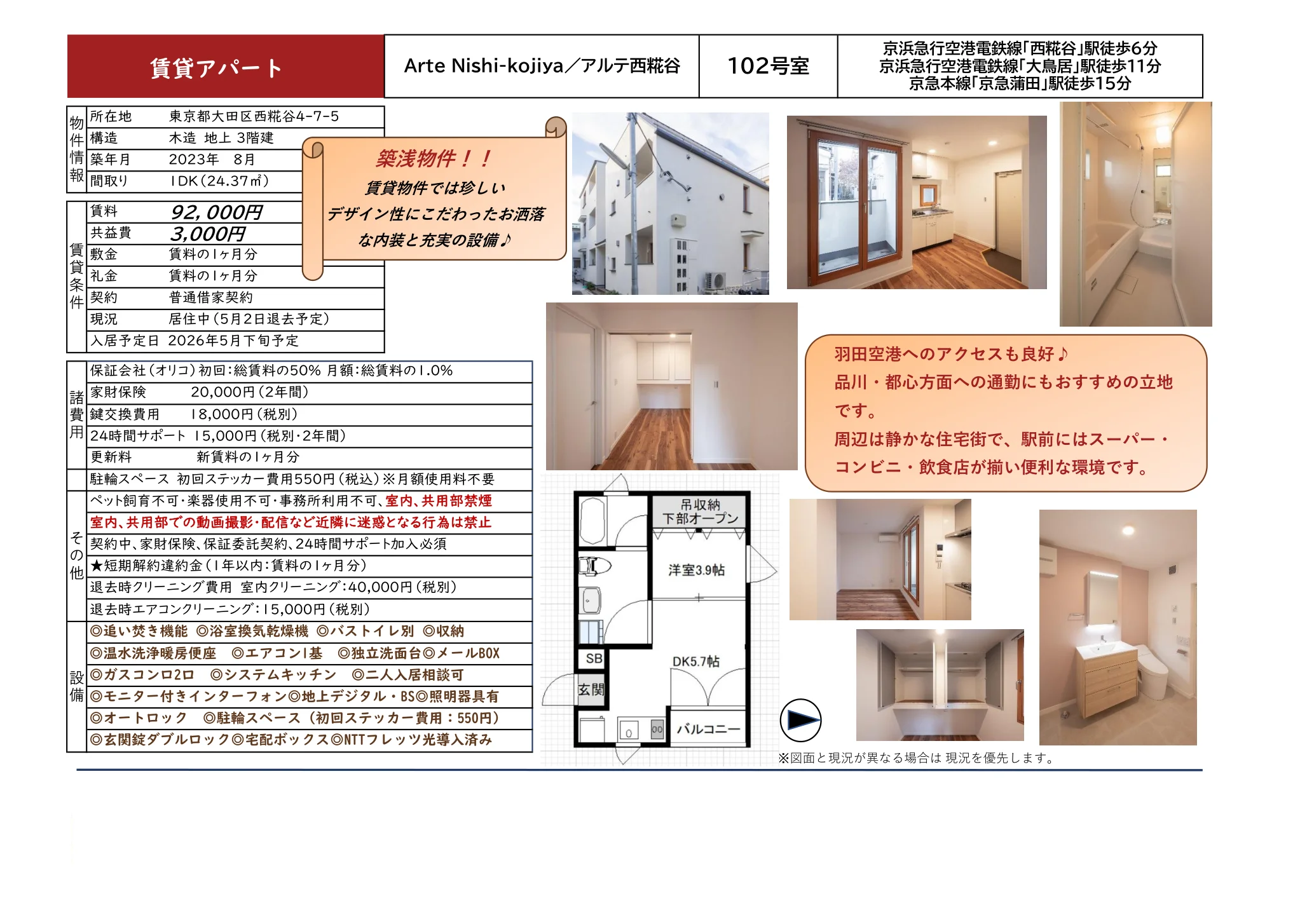 アルテ西糀谷 102号 0