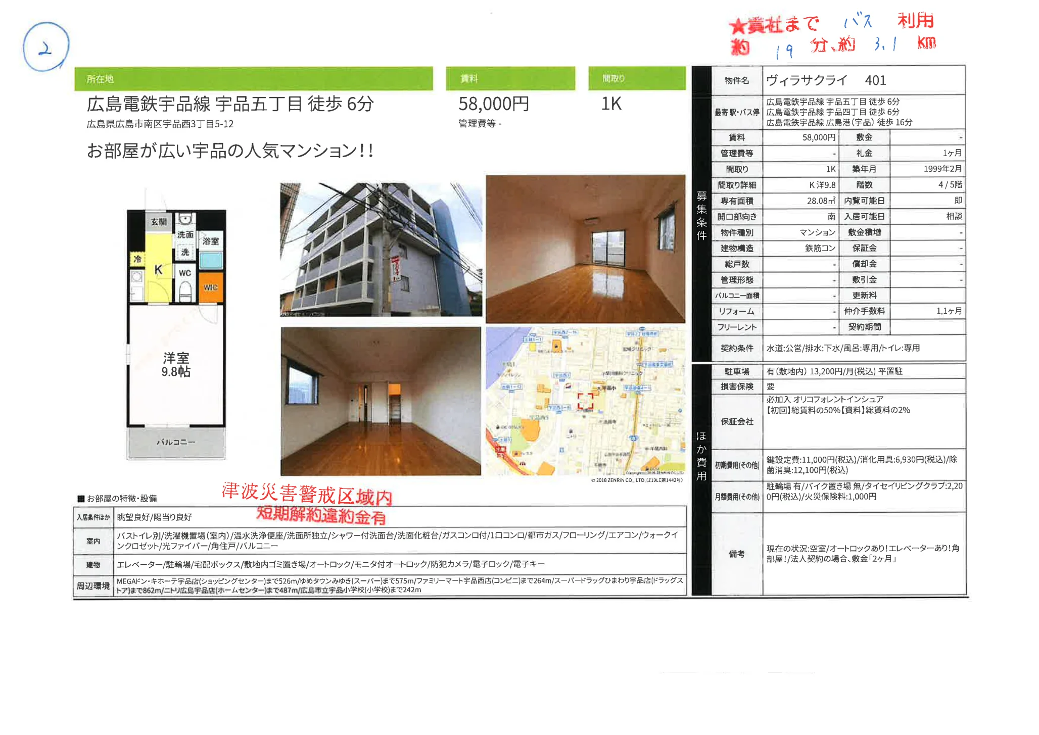 ヴィラサクライ 401 401 0