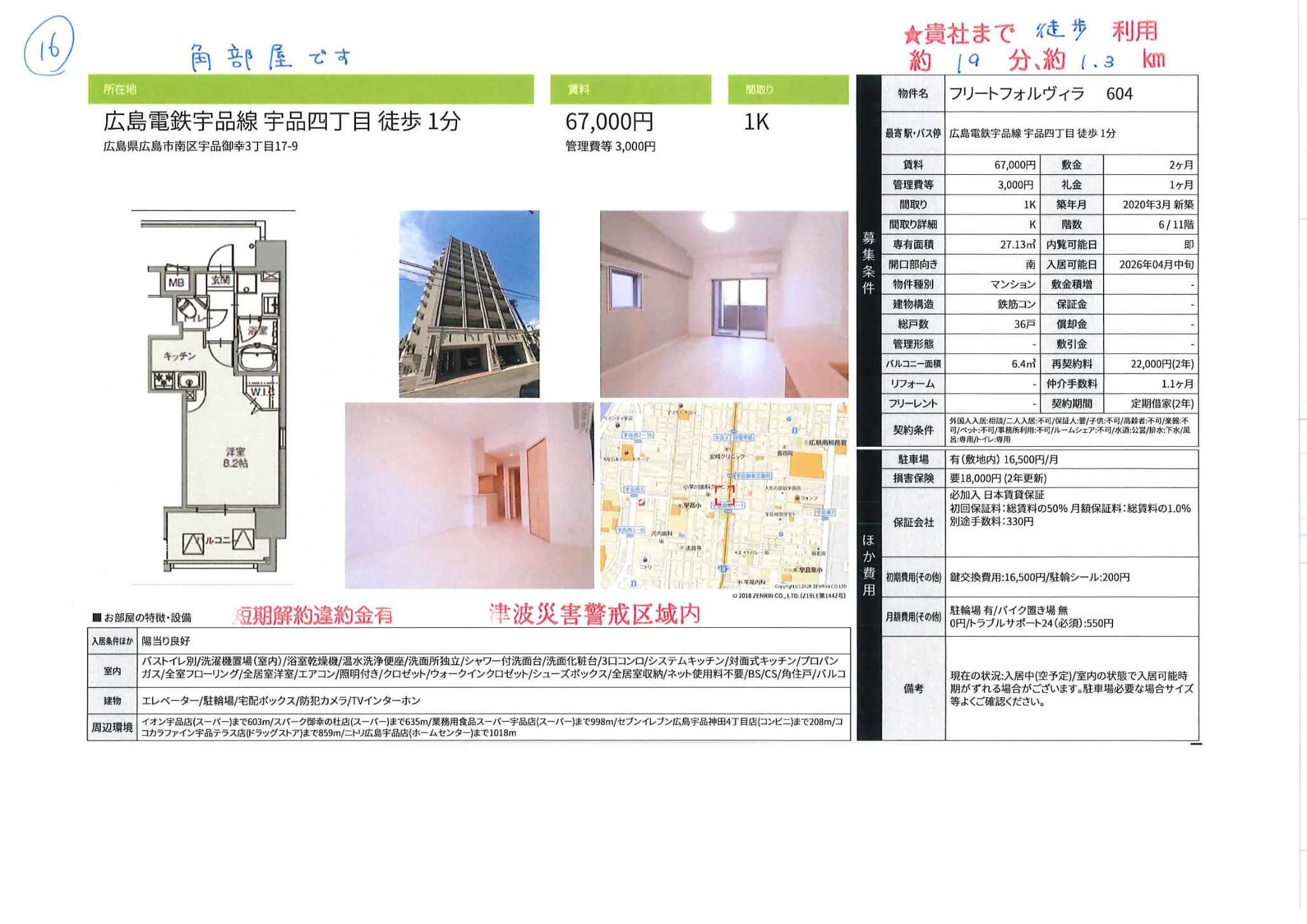 フリートフォルヴィラ 604 604 0