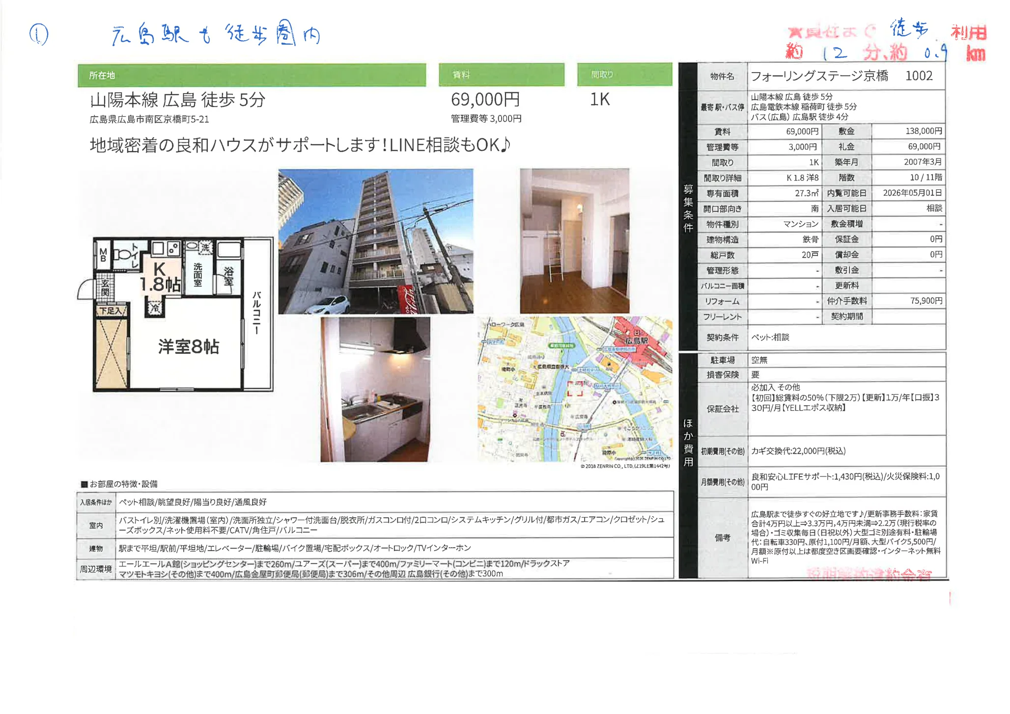 フォーリングステージ京橋 1002 1002 0