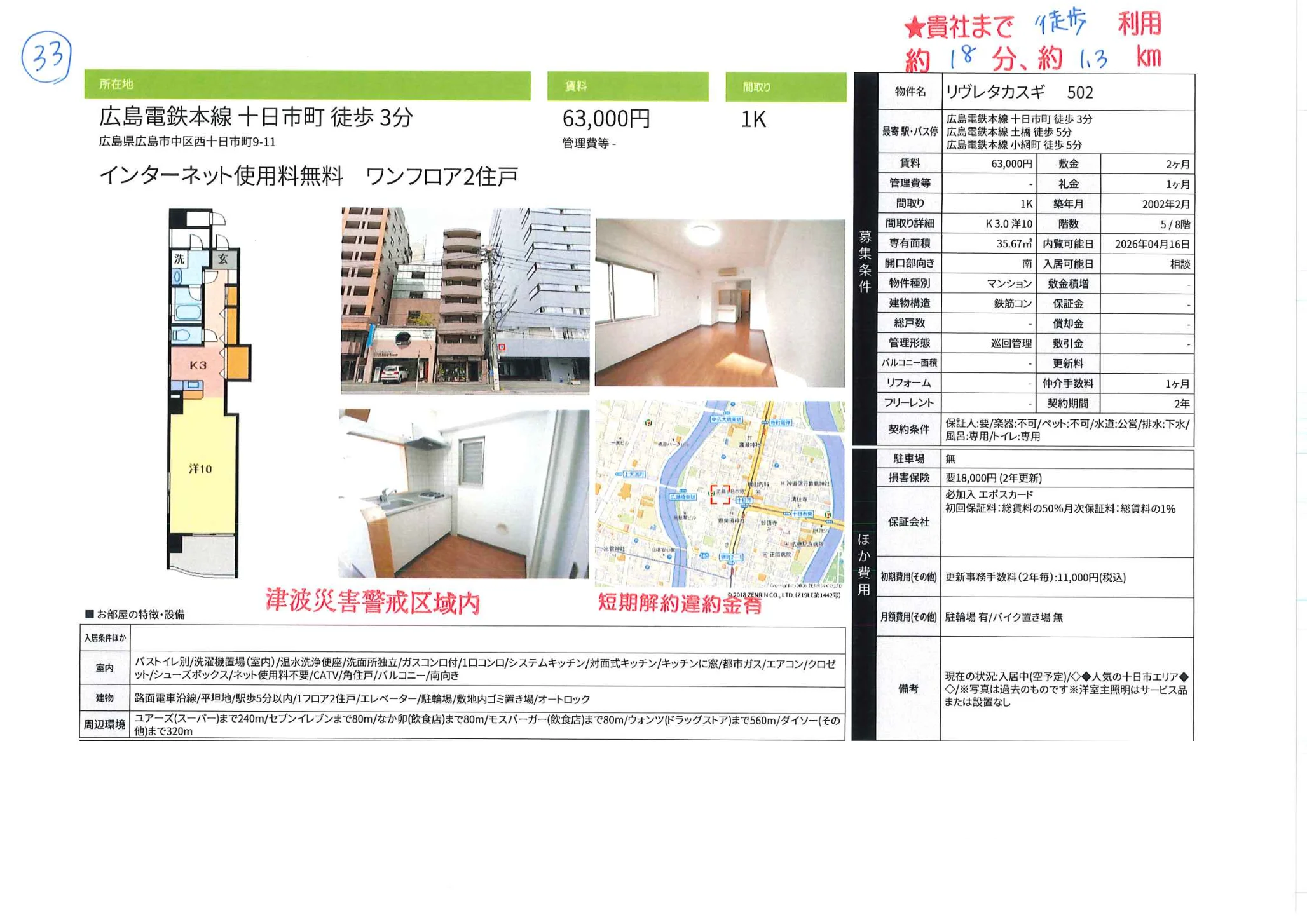 リヴレタカスギ 502 502号 0