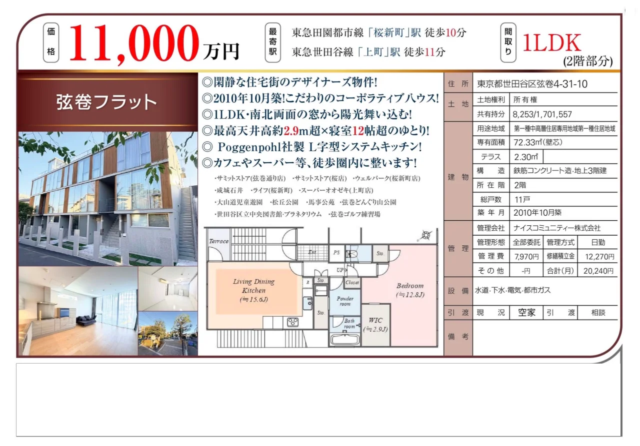 1-Bedroom Condo in Tsurumaki 0