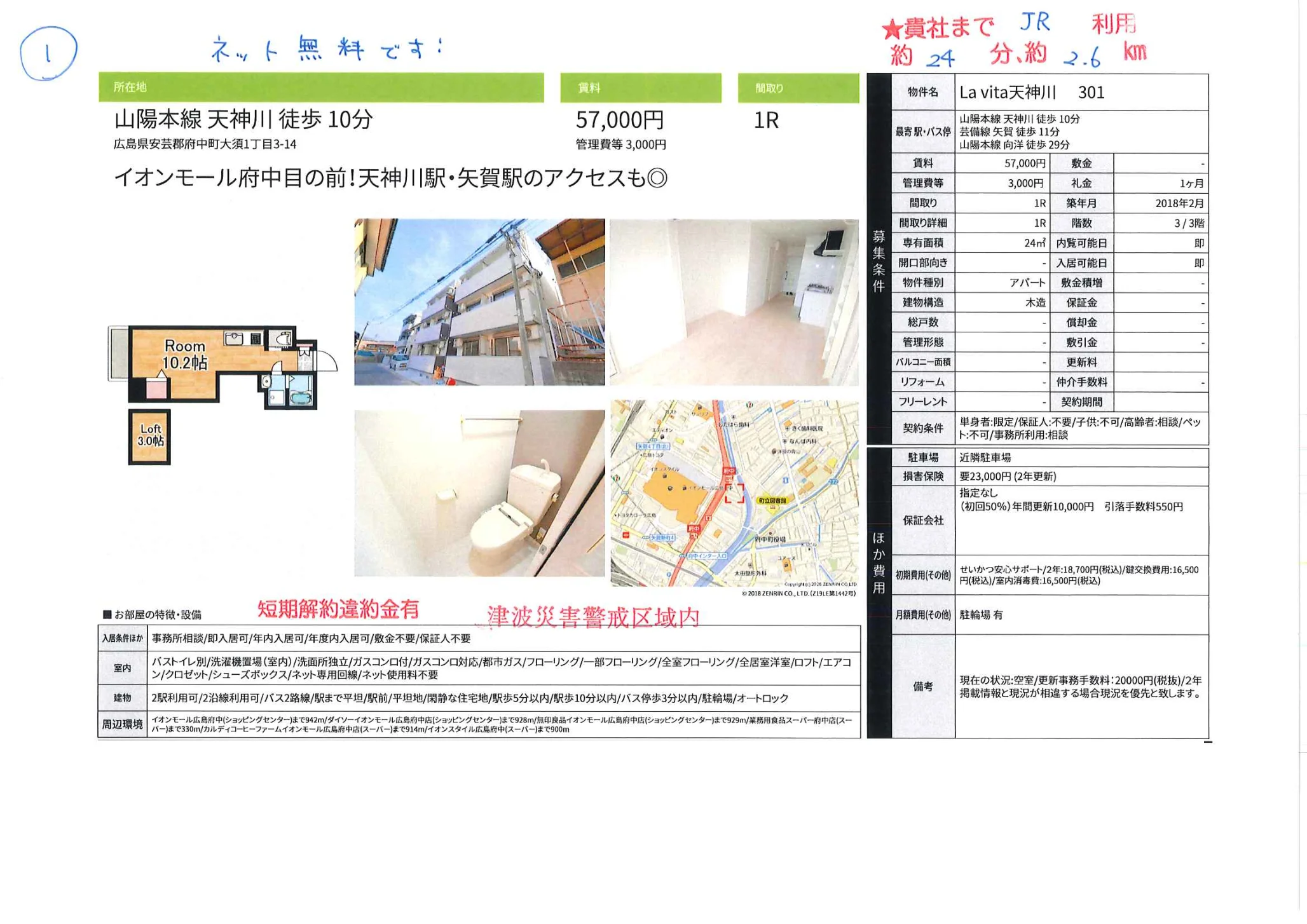 La vita天神川 301 301号 0
