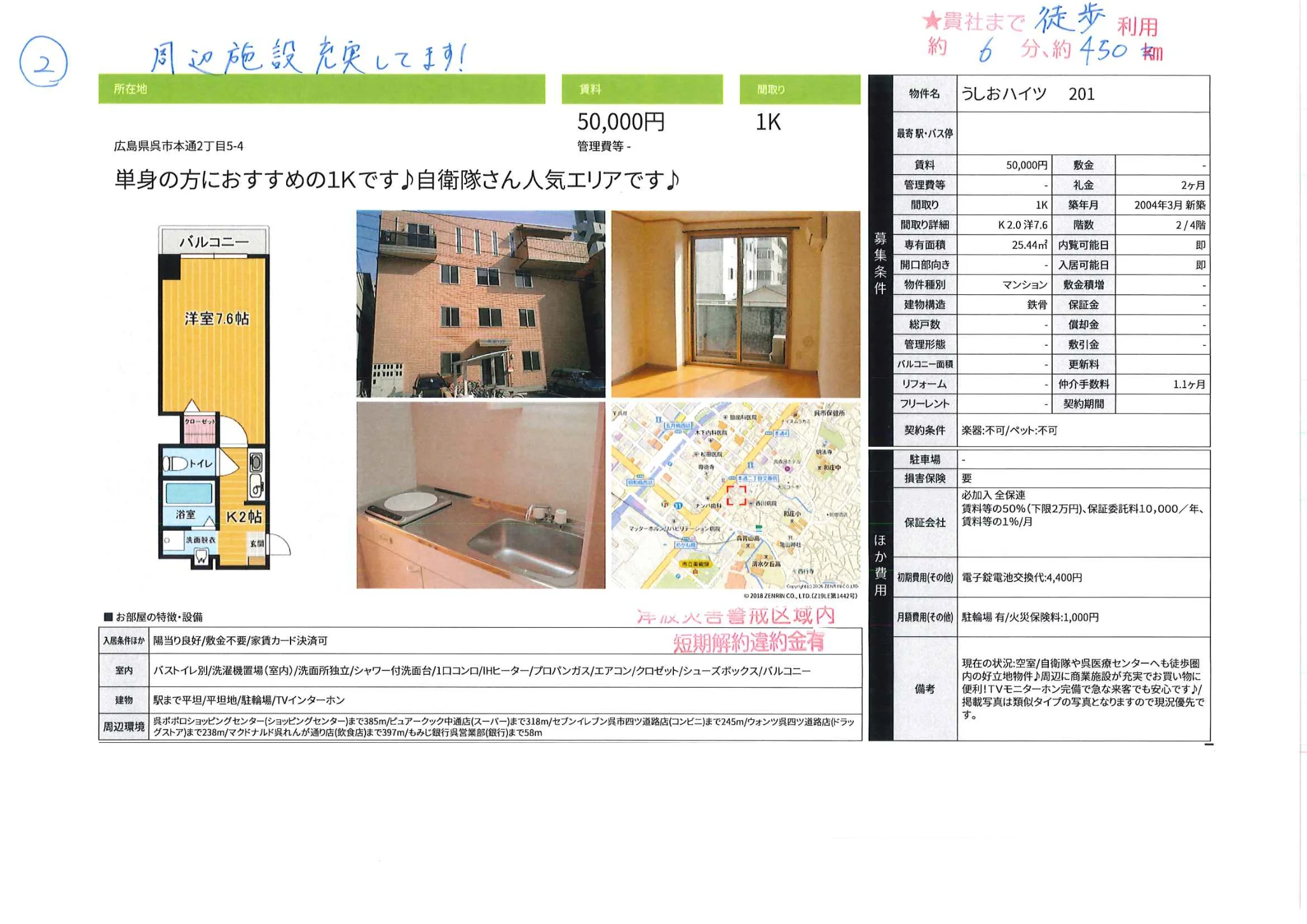 うしおハイツ 201 201号 0