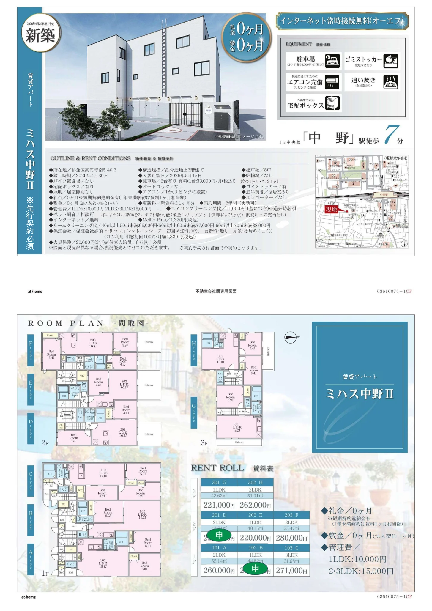 ミハス中野Ⅱ 0