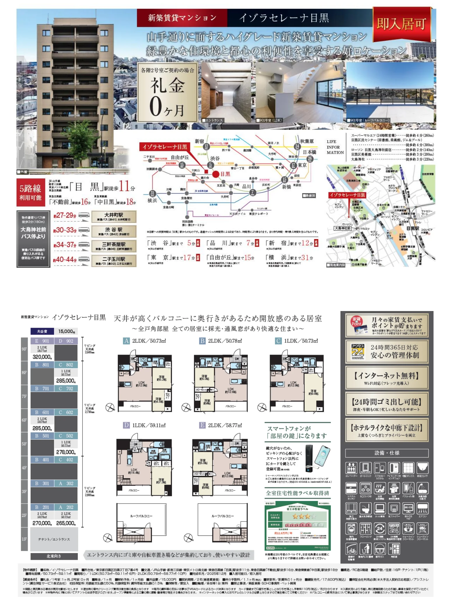 マンション イソラセレーナ目黒 901号 0